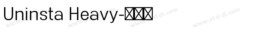 Uninsta Heavy字体转换